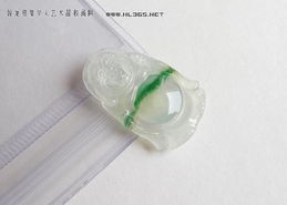 翡翠飄陽綠佛公 附證書與復檢保障的A貨珍品